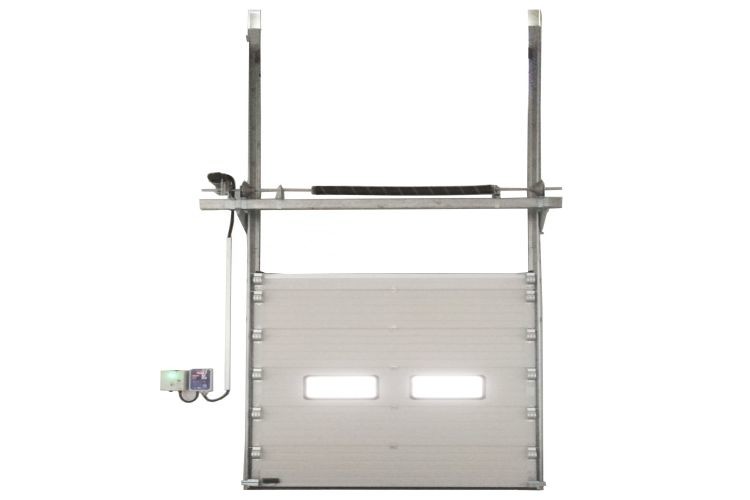 AC 200V Single Phase Exterior High Speed Shutter Door Galvanized Steel Frame Vertical Lift Door