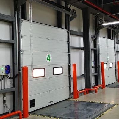 Portelli a sezione industriali di sollevamento verticale automatico Isolamento in schiuma di poliuretano