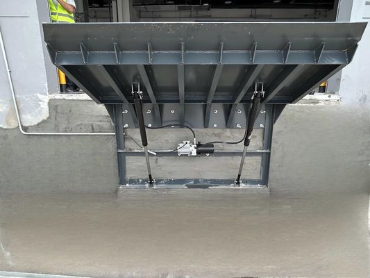 Facile installazione di livellatori idraulici di bordo elettrico per magazzini