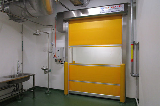 Finestre in PVC trasparenti porte a cielo aperto ad alta velocità giallo rosso grigio