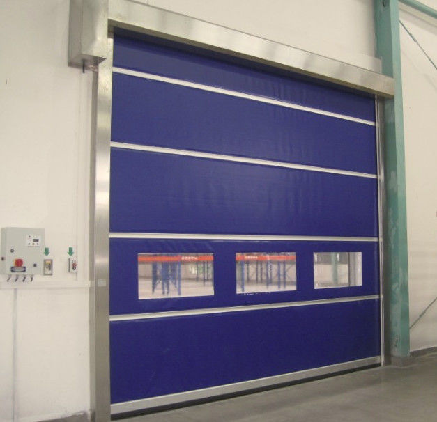 Porte esterne industriali ad alta velocità durevoli con la finestra trasparente piena del PVC di 1.5mm